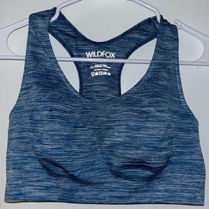 NWOT Wildfox Blue Sports Bra Large